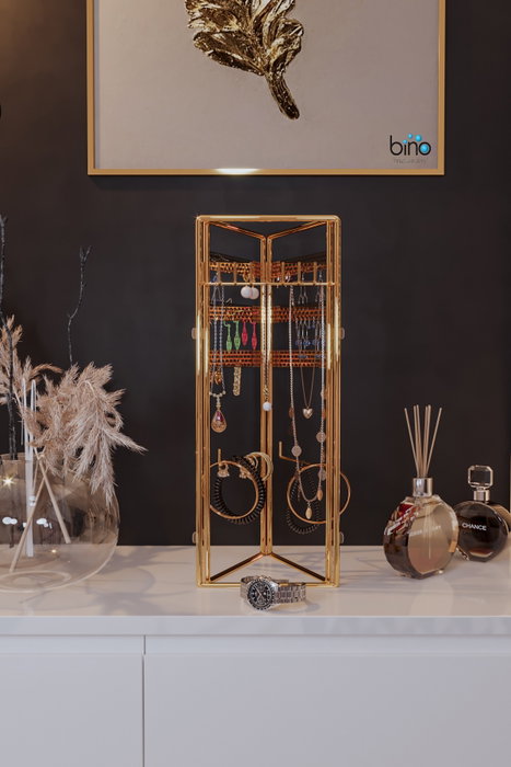 Aberto Design Organizador de Joyas de Pie Dorado